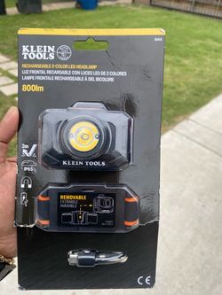 Klein tools RECHARGEABLE 2-COLOR LED HEADLAMP LUZ FRONTAL RECARGABLE CON LUCES LED DE 2 COLORES