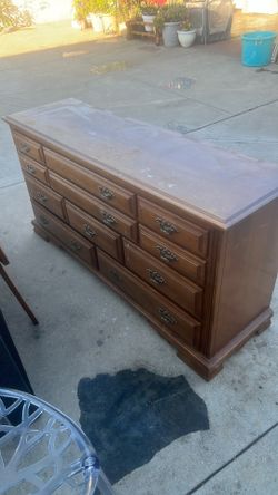 Dresser and mirror