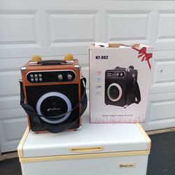 Karaoke Bluetooth Speaker with 2 Microphone