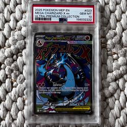 PSA 10 Mega Charizard X EX MEP 023 Phantasmal Flames Pokemon Promo - Gem Mint