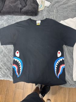 2 Bape tees glitter shark XL