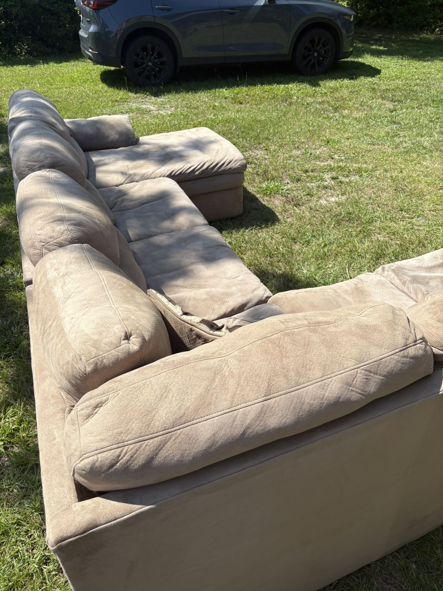 Tan Sectional (free Delivery)