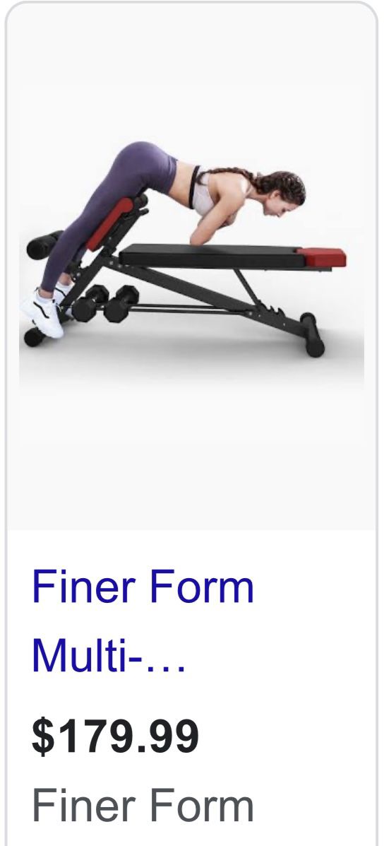 Finer Form Multiple Weight Bench 
