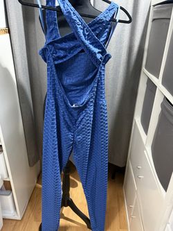 Blue jumpsuit