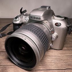 Nikon N55 35mm SLR film camera Nikkor 28-80mm zoom lens - photography gear