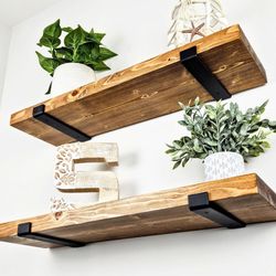 Hardwood Shelves From Etsy 