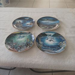 set of 4 danbury mint plate