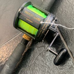 Shimano TLD25 Triton Reel On 5.5’ Long Tuppens Rod!