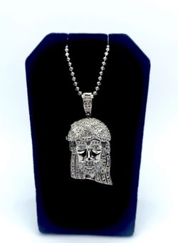 Jesus Pendant with Bead Chain