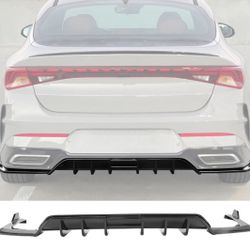 21-24 Kia K5 GT-Line Rear Bumper Diffuser Gloss Black