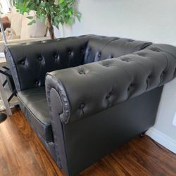 Faux Leather Chair - Comfy