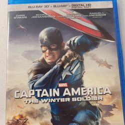 Marvel Captain America Winter Soldier 3D Blu-ray