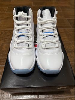 Air Jordan 11 Retro GS, legend blue, youth size 5.5 shoes.