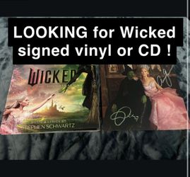Wicked Signed Vinyl Or CD ISO
