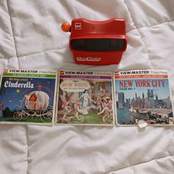 Original View-master With Snow-white 1955, Cinderella 1965, And NYC 1977