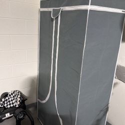 Portable Fabric Wardrobe / Storage Closet – Gray