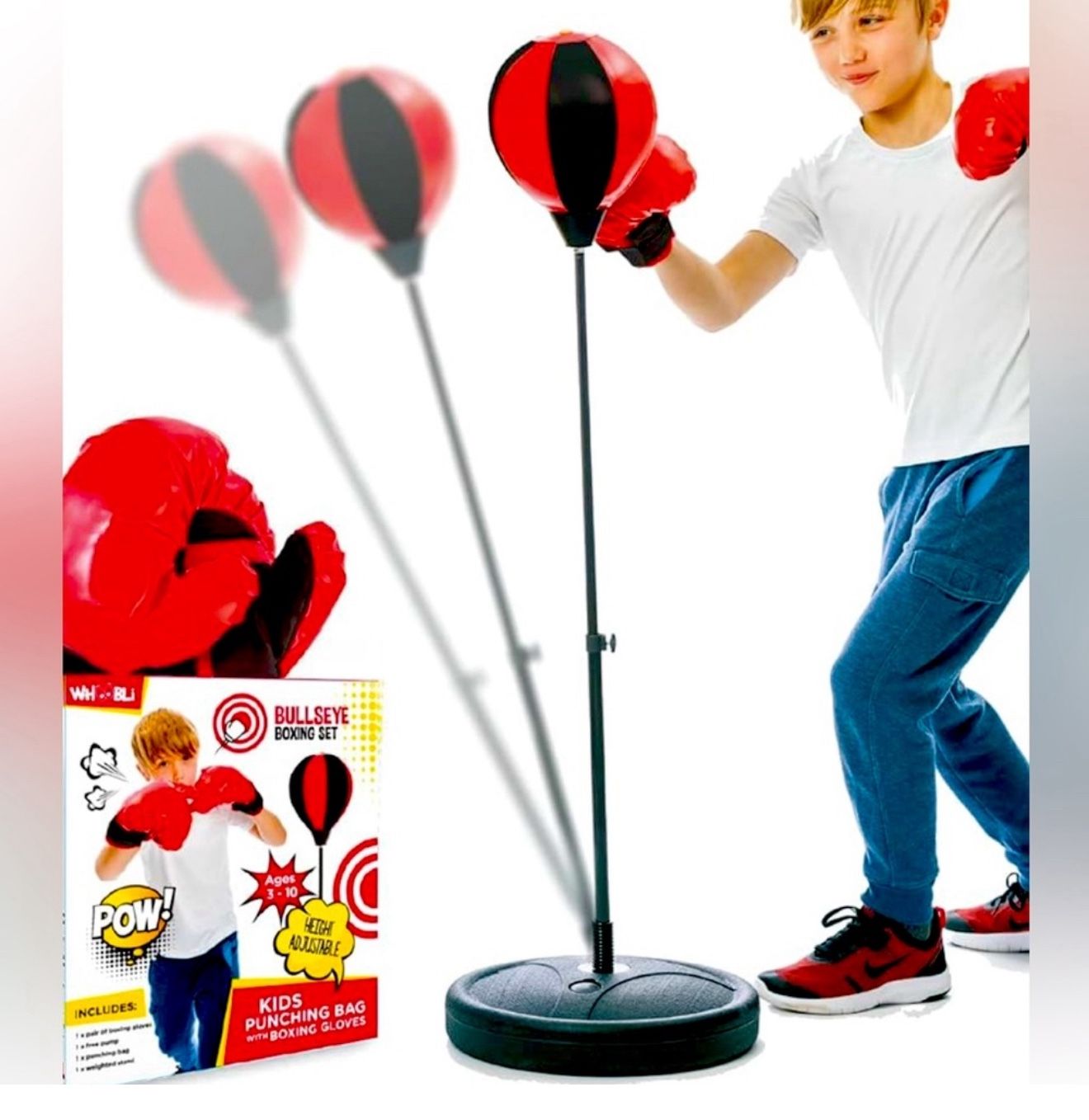 Youth Punching Bag & Boxing Glove Set