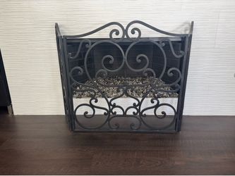 Custom Wrought Iron Fireplace Cover