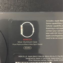 Apple Watch Nike S6  40mm