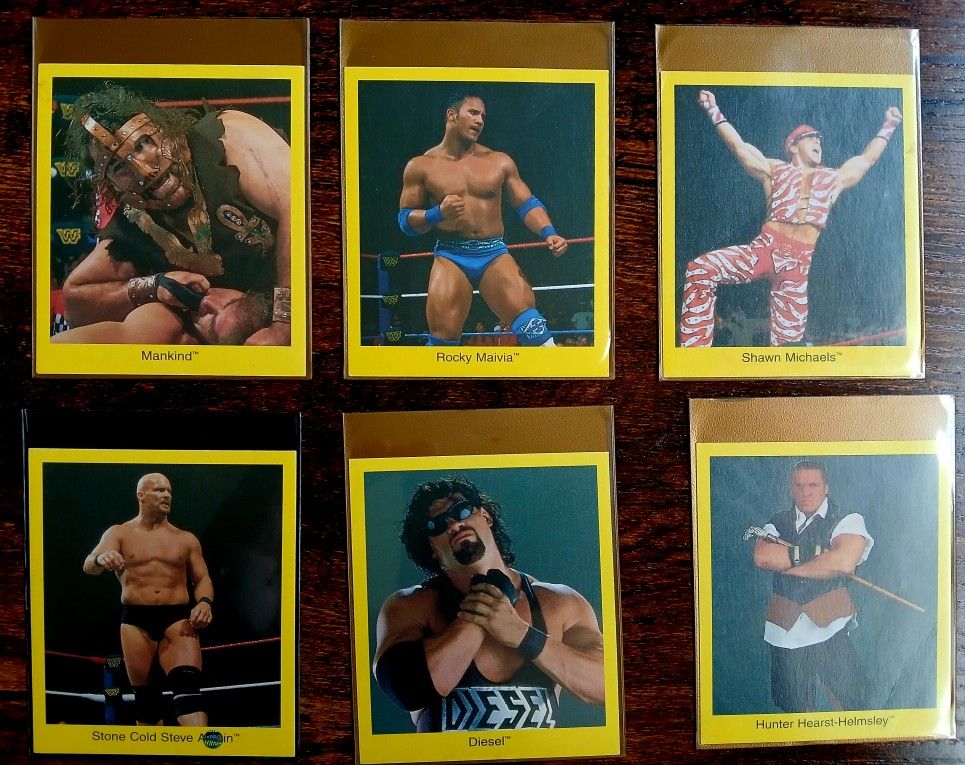 WWF Cards (The Rock, Stone Cold Ect....)