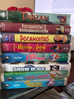 Walt Disney VHS Lot of 8 Classic Titles