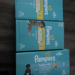 Pampers Size 2,3,4 $25 Each Box