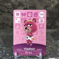 Vladimir #132 Animal Crossing Amiibo Card