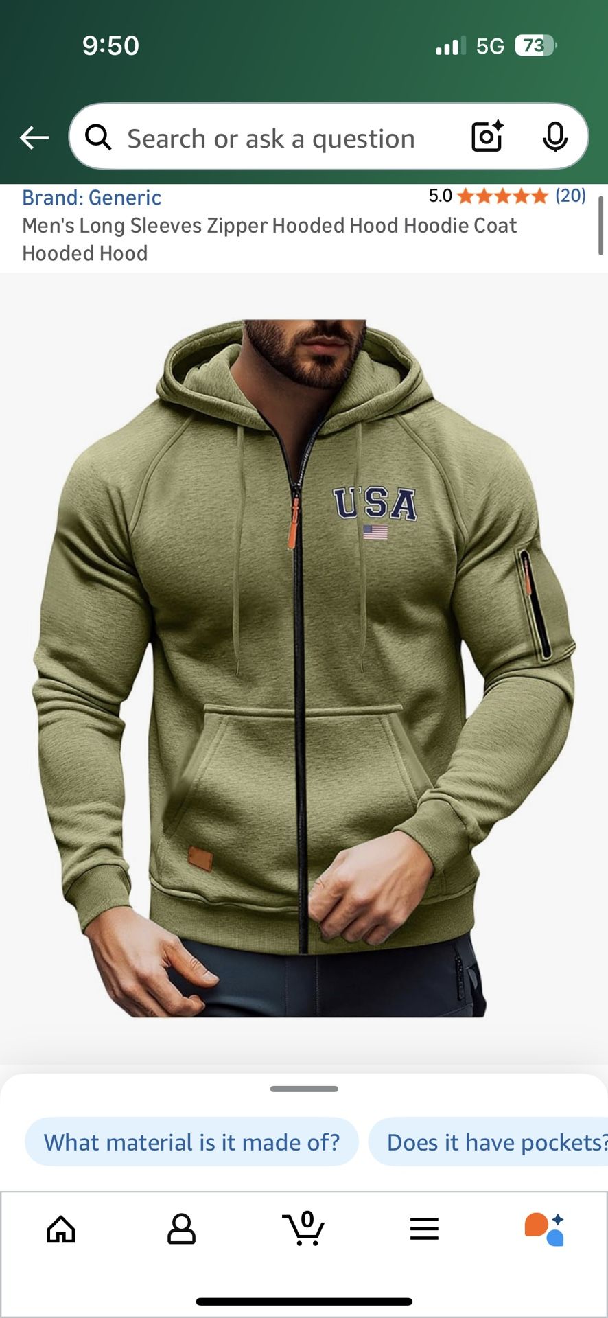 Men’s XL USA Jacket