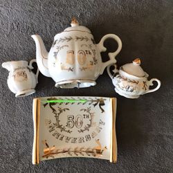 50th Anniversary Tea Set  Music Box 