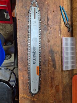 Husqvarna 24 inch bar and 3/8 chain