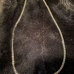 Silver hollow cuban chain