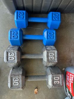 Dumbbells $60 firm or trade for a old Schwinn