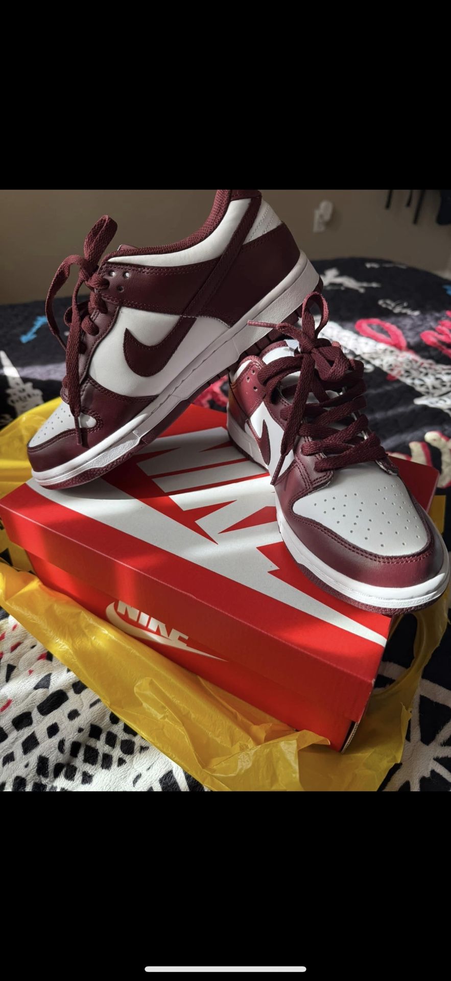 Burgundy Nike Dunk Low