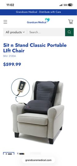 PORTABLE CHAIR LIFT SIT N STAND NEVER USED!