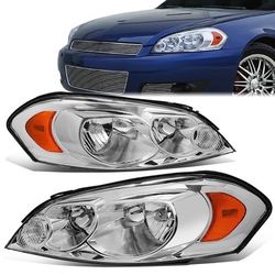 LA Zona Auto Parts 2006 to 2007 Monte Carlo Chrome Headlights Luces Micas Luz Calaveras 