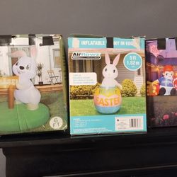 Used Outdoor Blowups.. 2Easter And 1 Mothers Day 