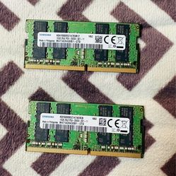 Samsung ddr4 32gb Ram 2 - 16gb sticks