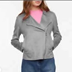 Bernardo Women's Faux Suede Stretchy Moto Jacket