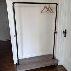 Rolling Clothing Rack