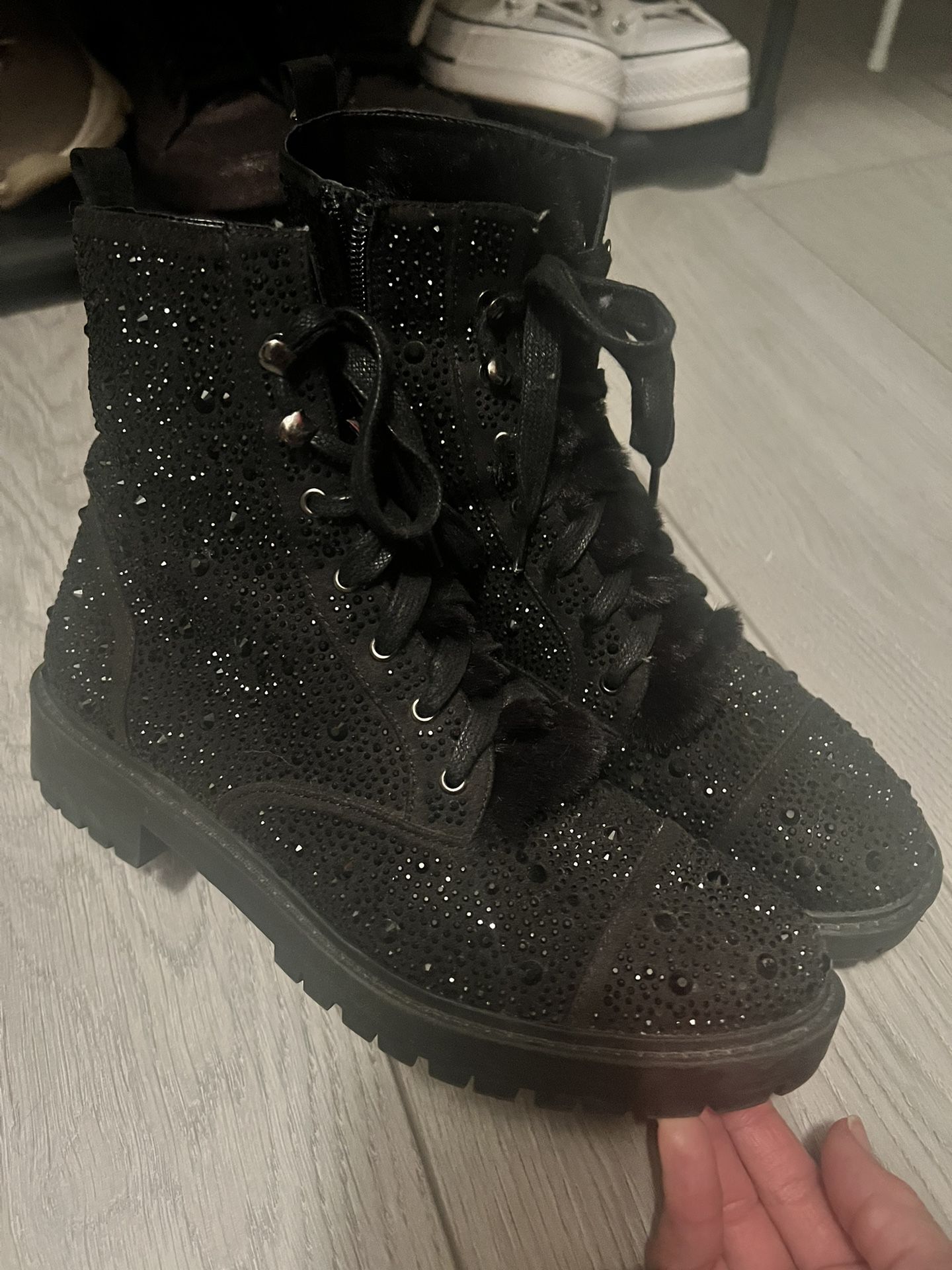 Sparkle Boots- Black