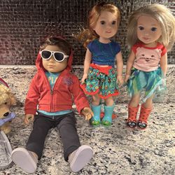 American Girl Dolls With Clothes And Accessories (read Description For Prices)