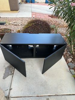 IKEA  BESTA Wall-mounted cabinet combination, black-brown/Lappviken, 47 1/4x16 1/2x15 "