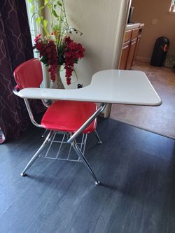 Virco student chair with desk  attached