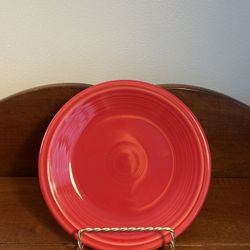 Genuine Fiesta Scarlet Red 7.25” Salad Dessert Plate - Quantity 1