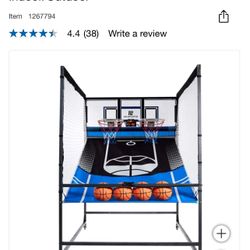 MD Sports Commercial Grade 2 Player Basketball Hoop Indoor/Outdoor with Enhanced Light Kit