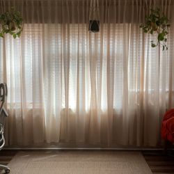 Light-Filtering Curtains with Back Tab Hooks