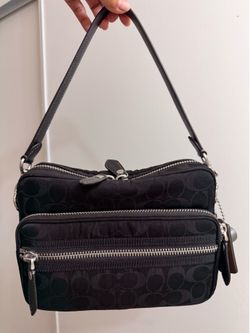 Coach Black Nylon Dakota