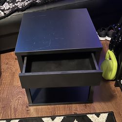 Black Table With Drawer