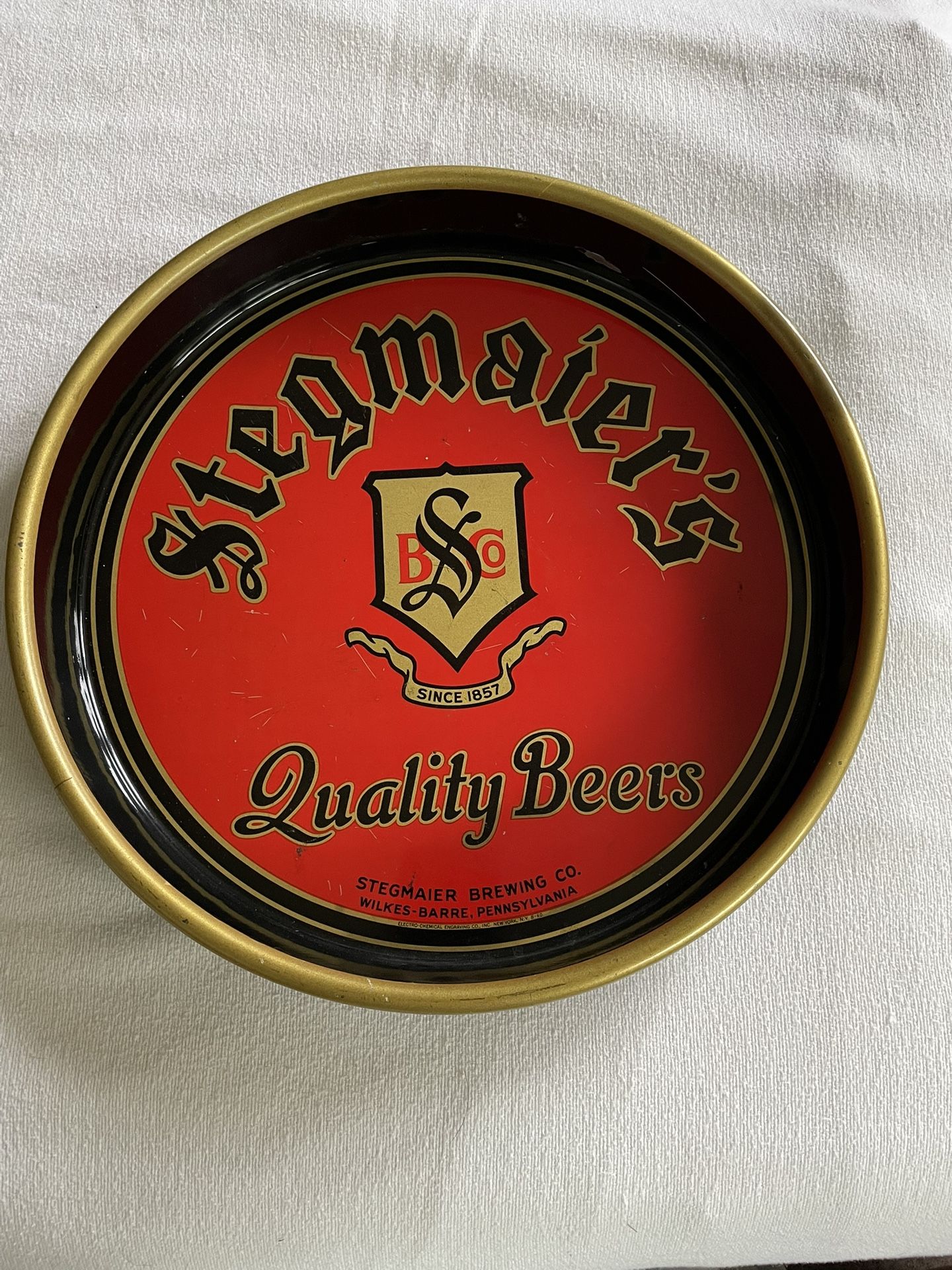Stegmaiers Brewing Company Serving Tray
