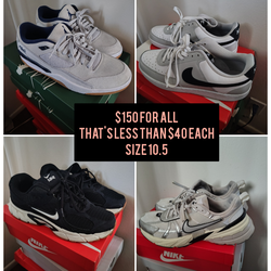 $150 FOR ALL 4 PAIR. SIZE 10.5